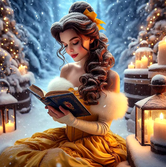 Snowy Belle - Diamond Painting