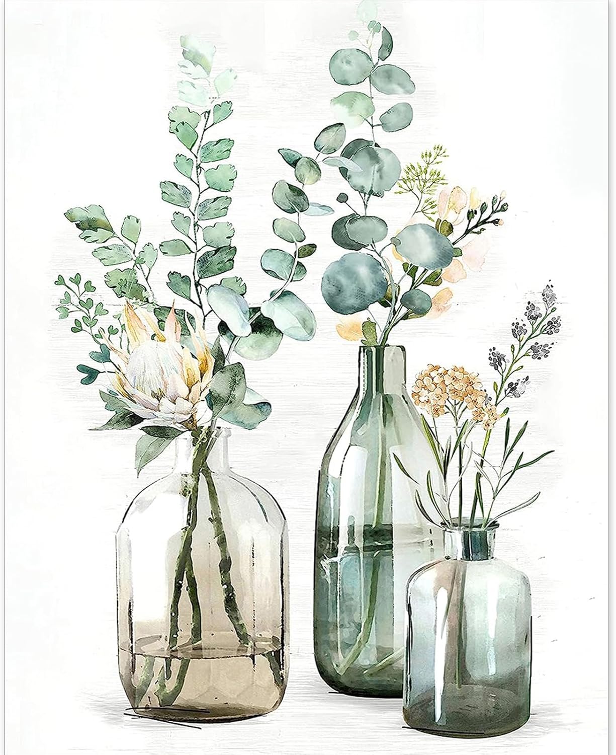 Greenery in Glass - Paint By Numbers