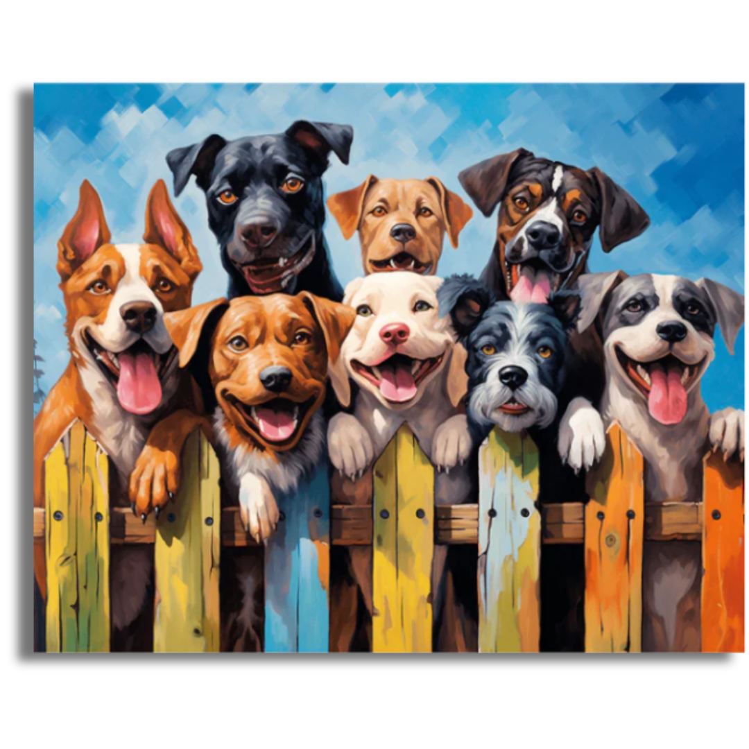 Happy Tails and Wagging Smiles - Paint By Numbers