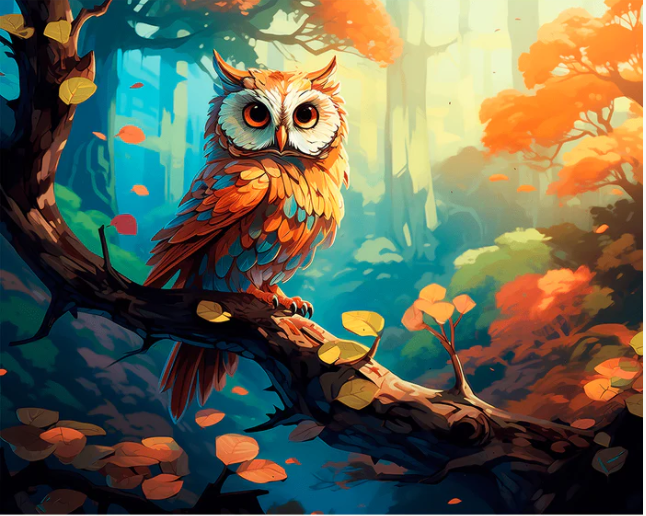Eyes of the Autumn Twilight - Paint By Numbers
