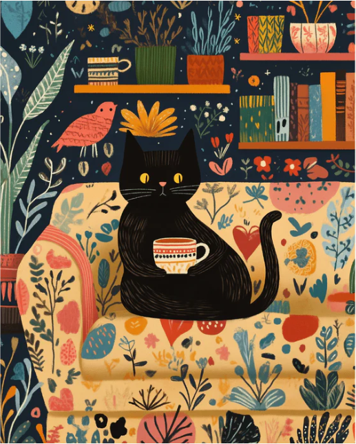 Cozy Cat Chronicles - Paint By Numbers