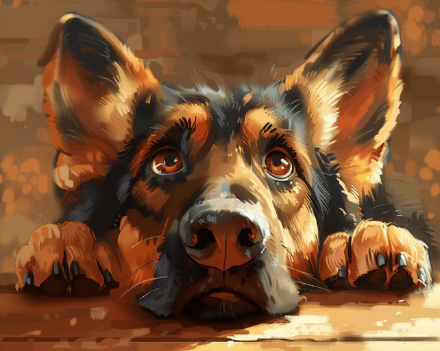 Puppy Eyes - Paint By Numbers