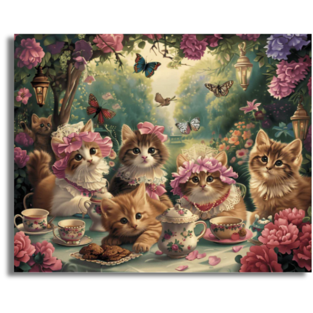 Purrfect Tea Party - Paint By Numbers