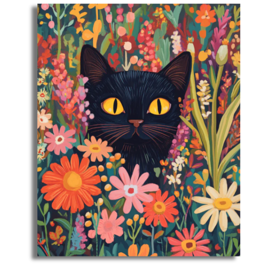 Floral Hide and Seek - Paint By Numbers