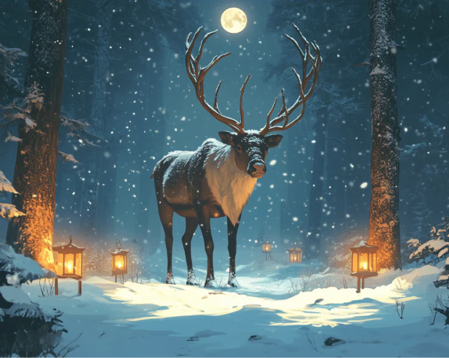 Winter's Guardian - Paint By Numbers