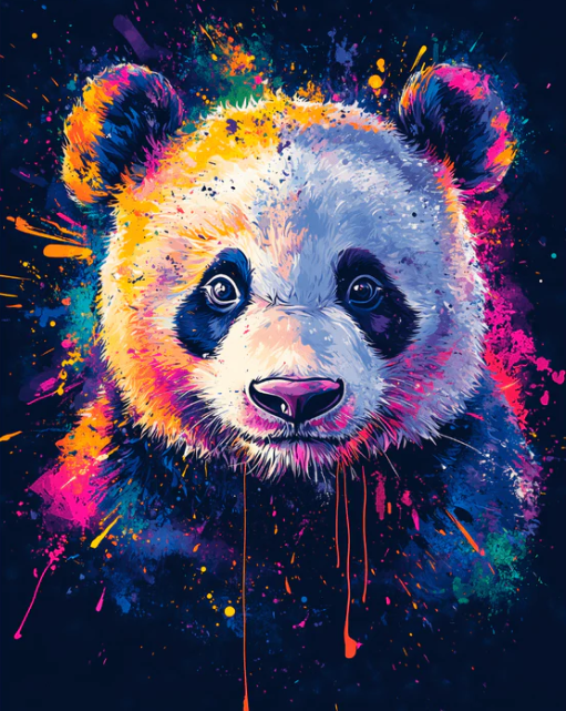 Cosmic Panda - Paint By Numbers