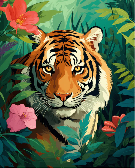 Floral King - Paint By Numbers
