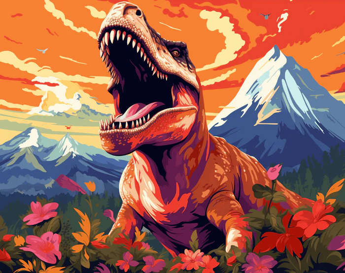 Jurassic Fury - Paint By Numbers