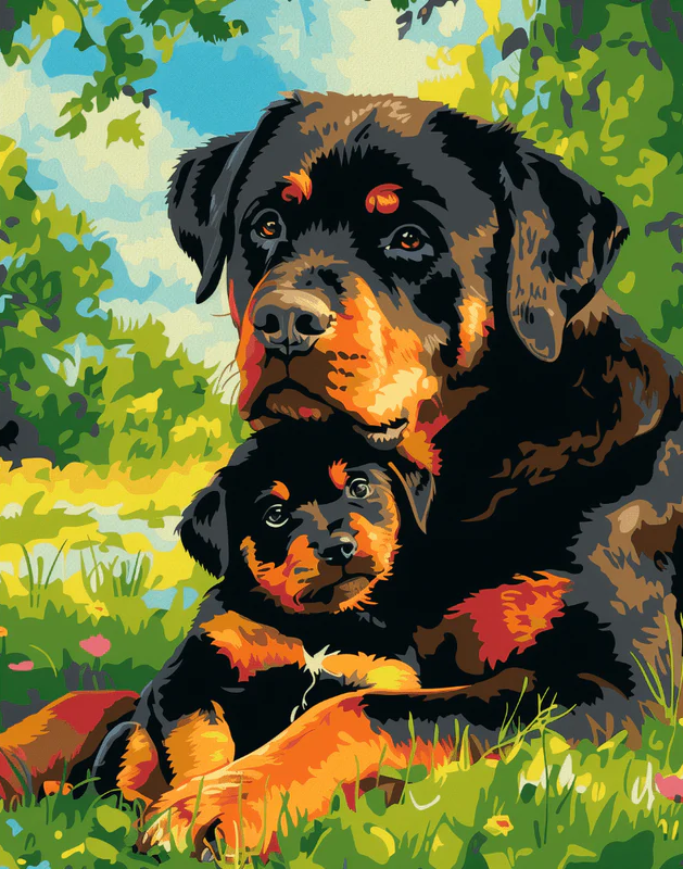 Puppy Love - Paint By Numbers