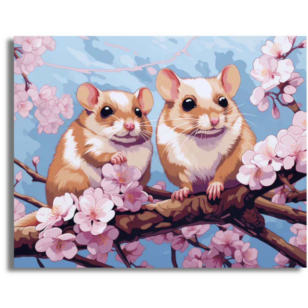 Floral Fuzzies - Paint By Numbers