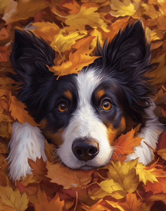 Leaf Bed Dreams - Paint By Numbers