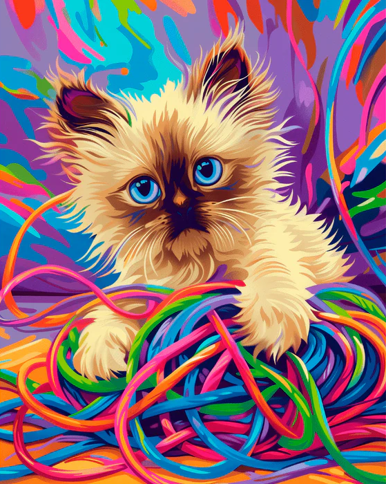 Twisty Paws - Paint By Numbers