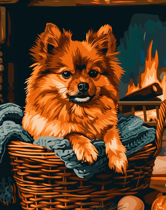 Firelight Fluff - Paint By Numbers
