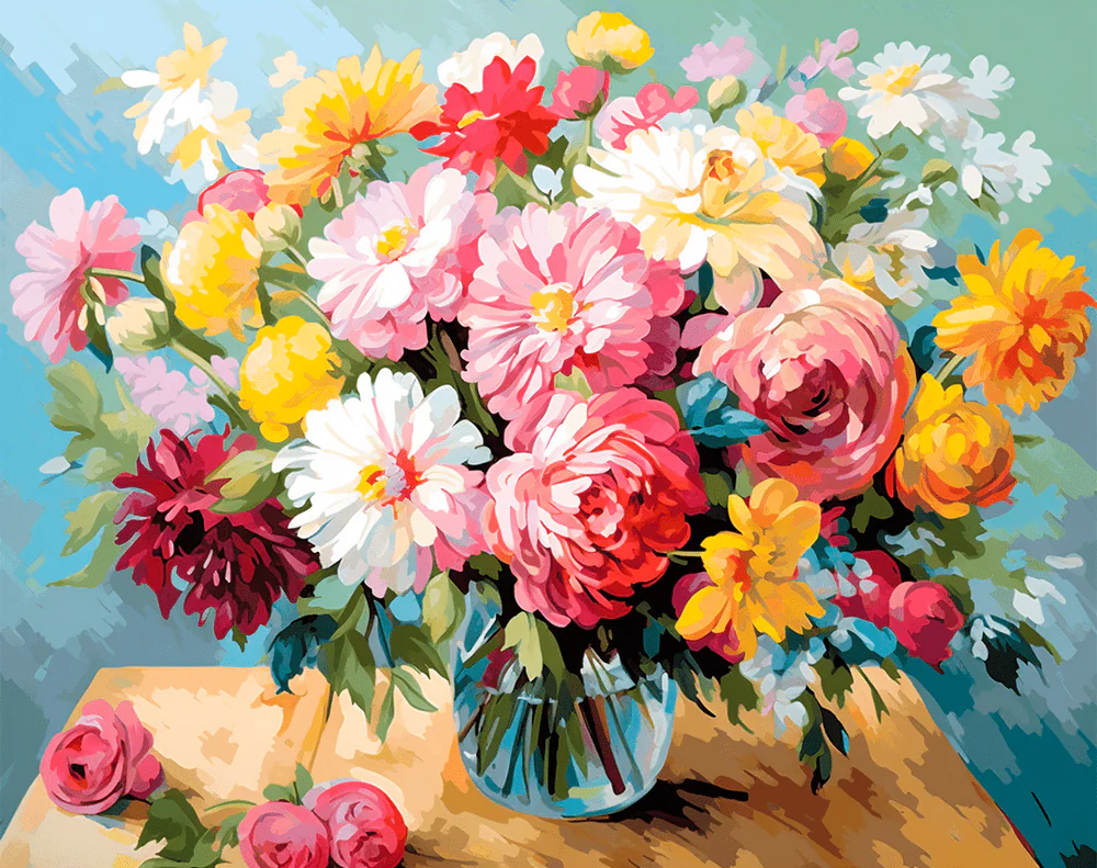 Floral Symphony - Paint By Numbers