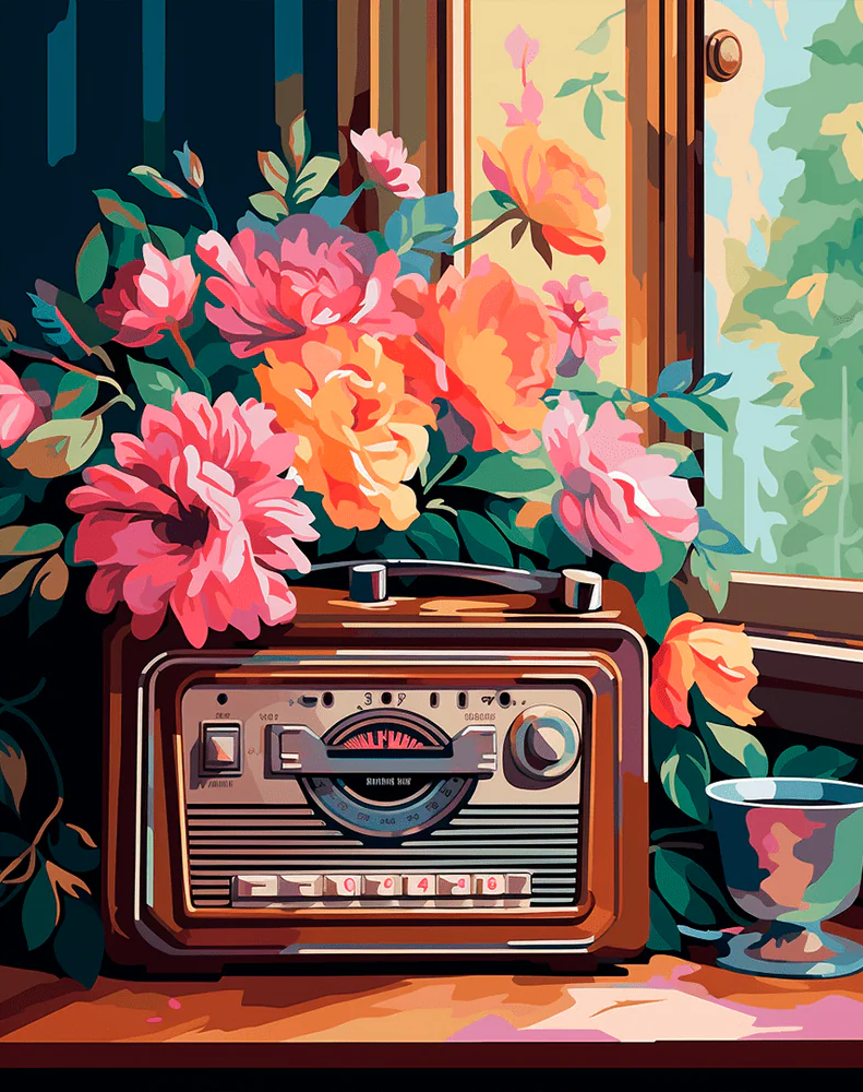Echoes of Time and Roses - Paint By Numbers