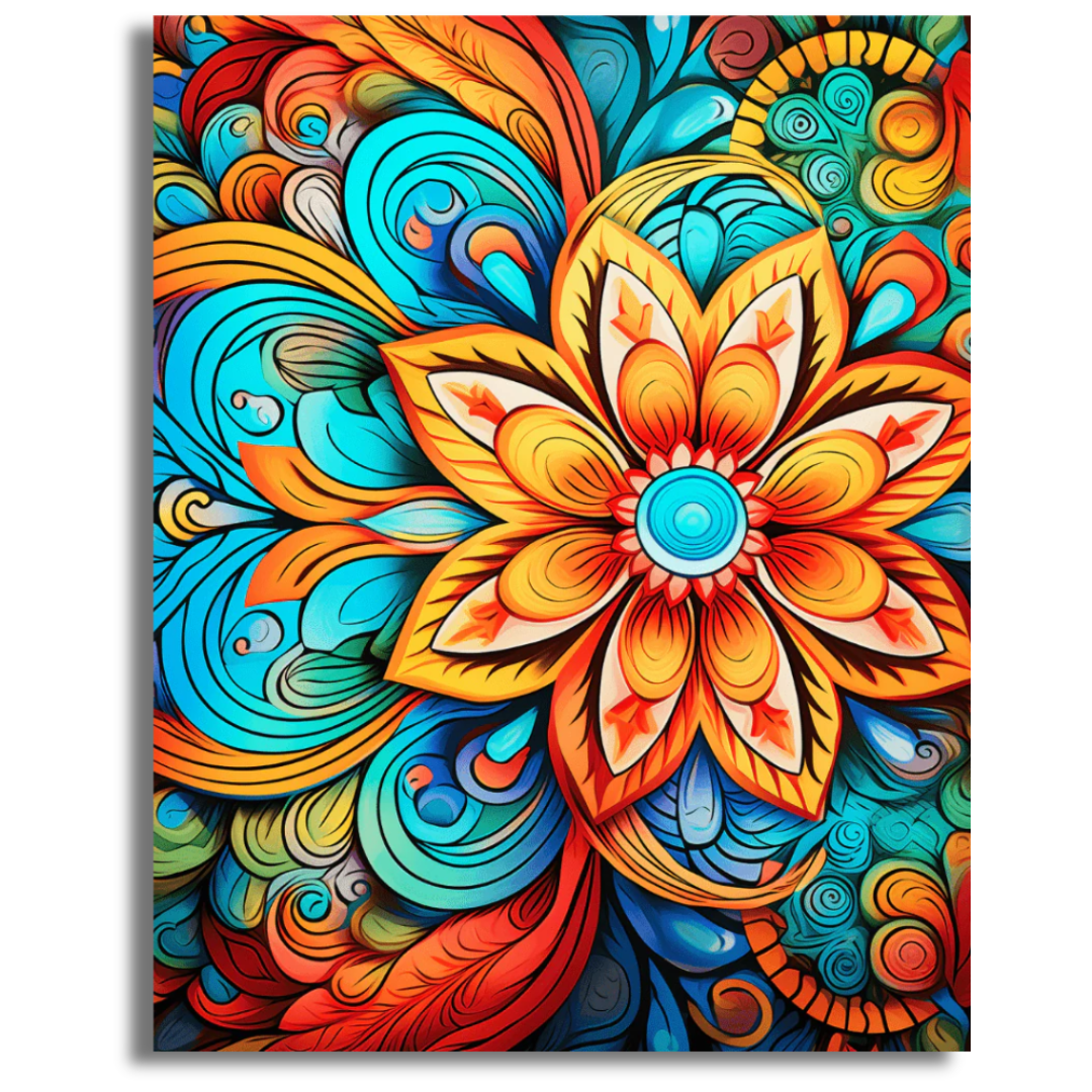 Floral Kaleidoscopes - Paint By Numbers
