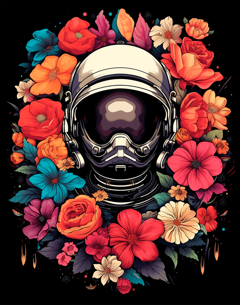 Botanical Astronaut - Paint By Numbers