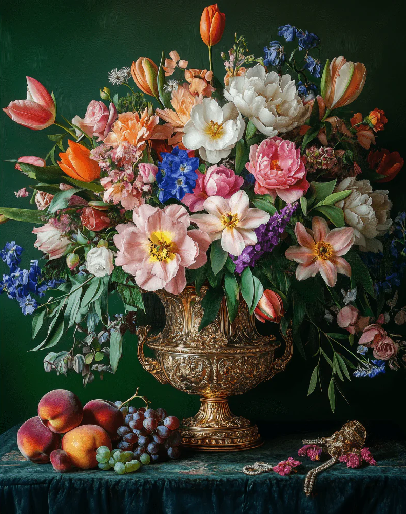 Baroque Blossomst - Paint By Numbers