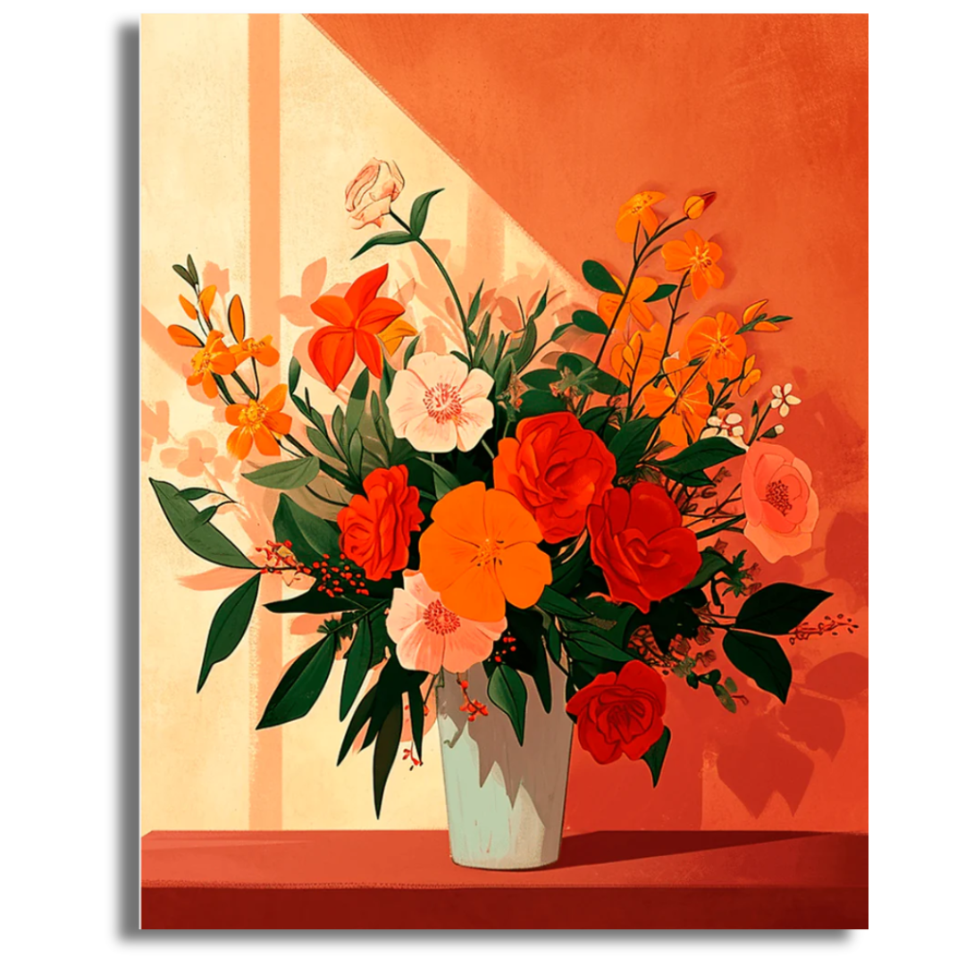 Radiant Posy - Paint By Numbers