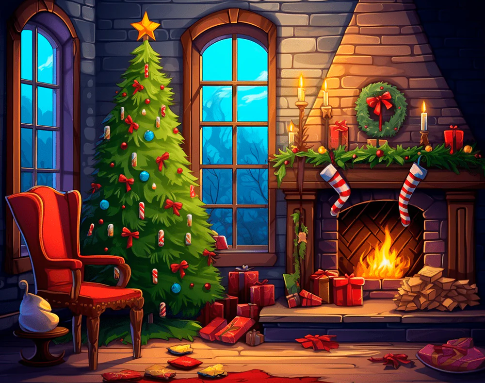 Christmas Eve Glow - Paint By Numbers