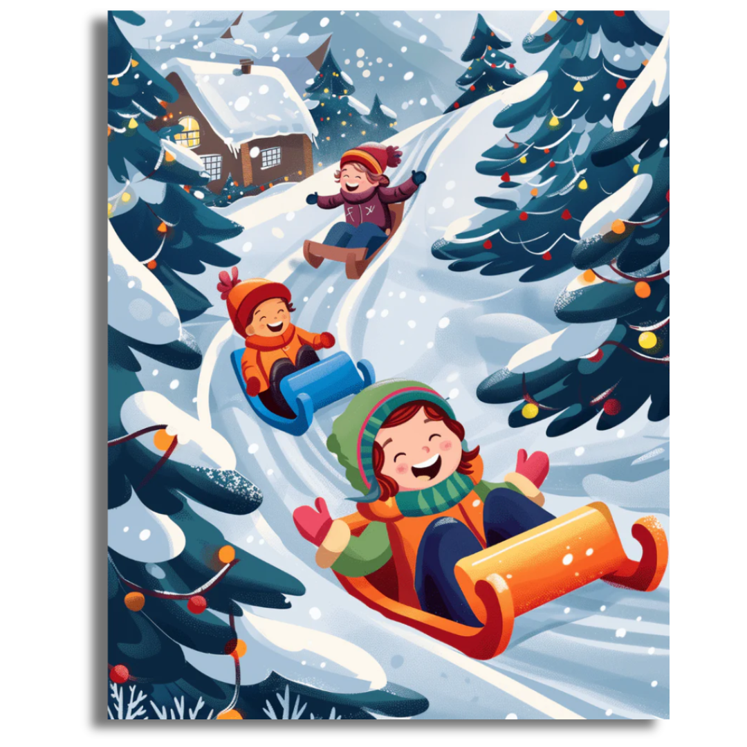 Warmth by the Tree - Paint By Numbers
