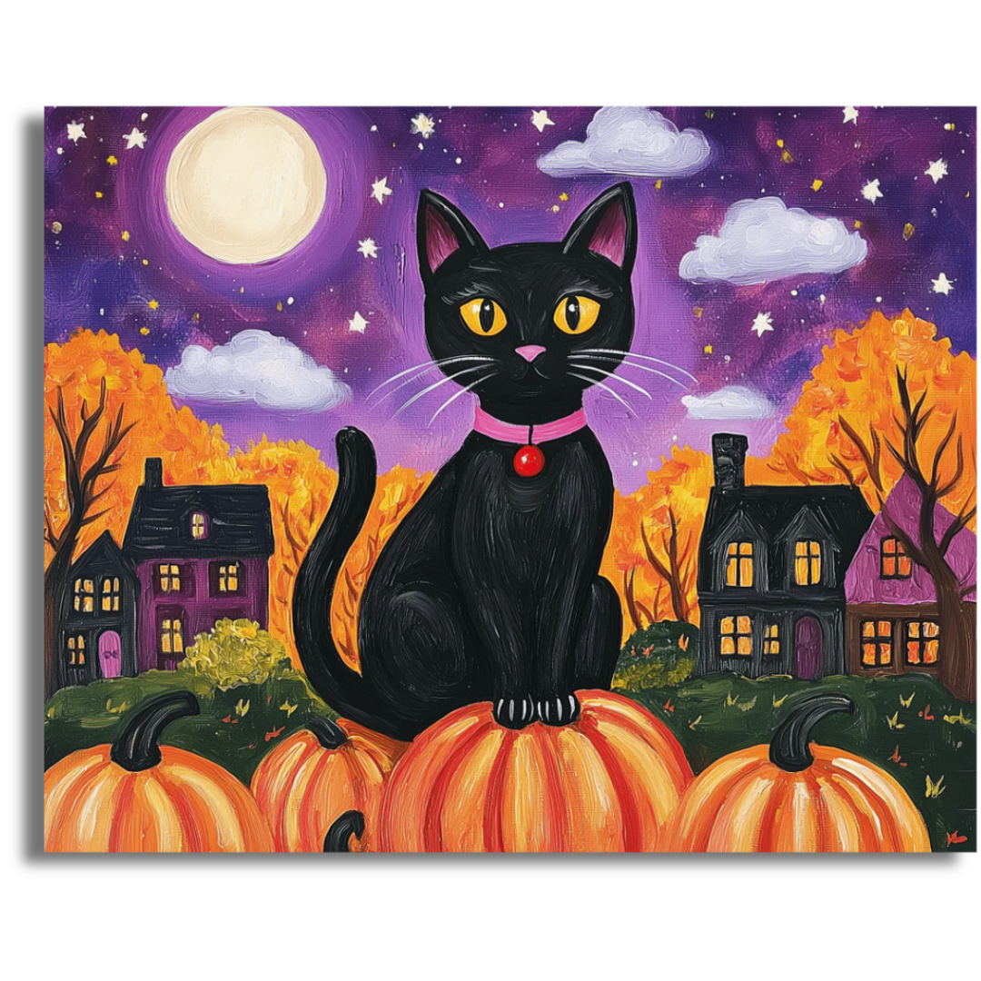 Moonlit Meow - Paint By Numbers