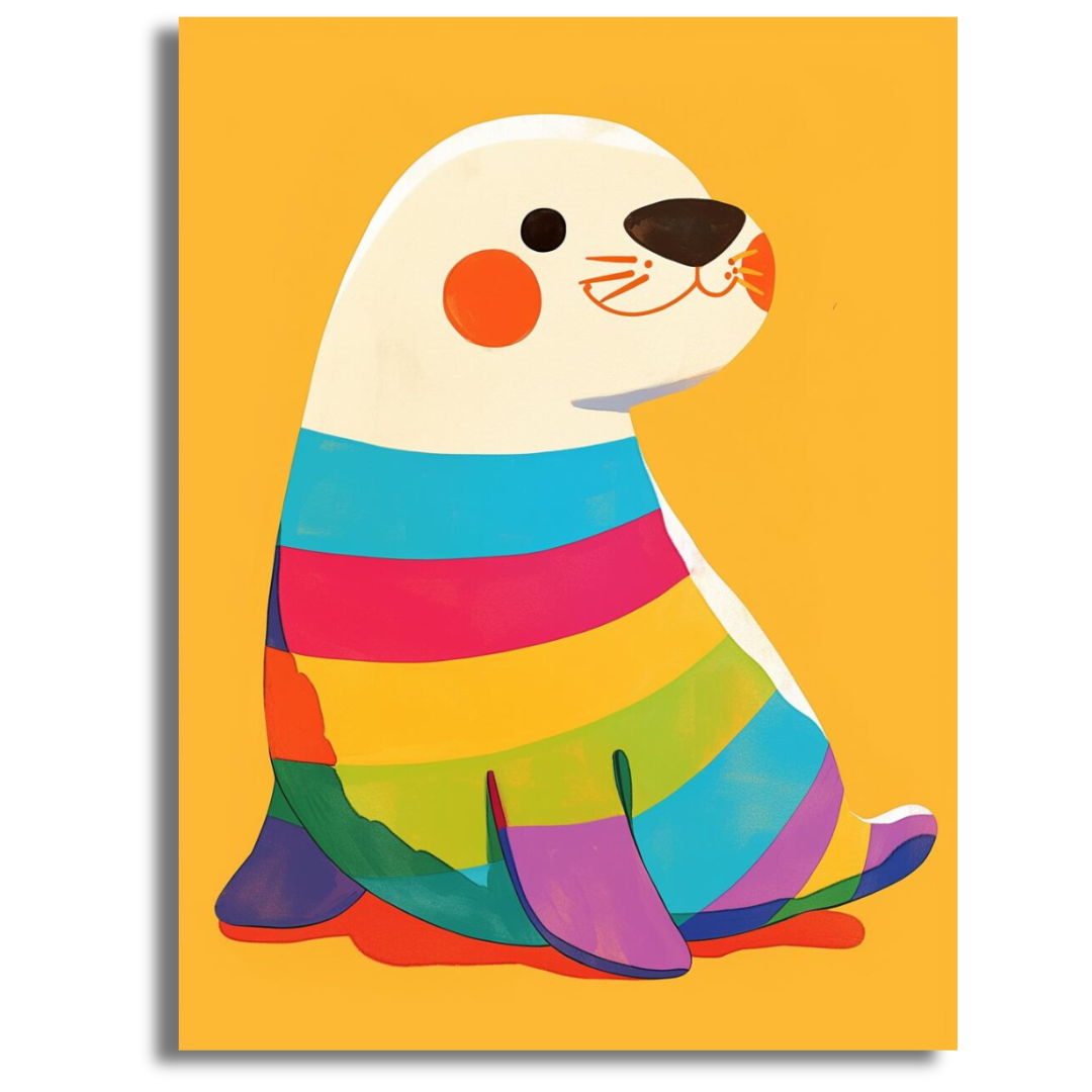 Joyful Seal - Paint By Numbers