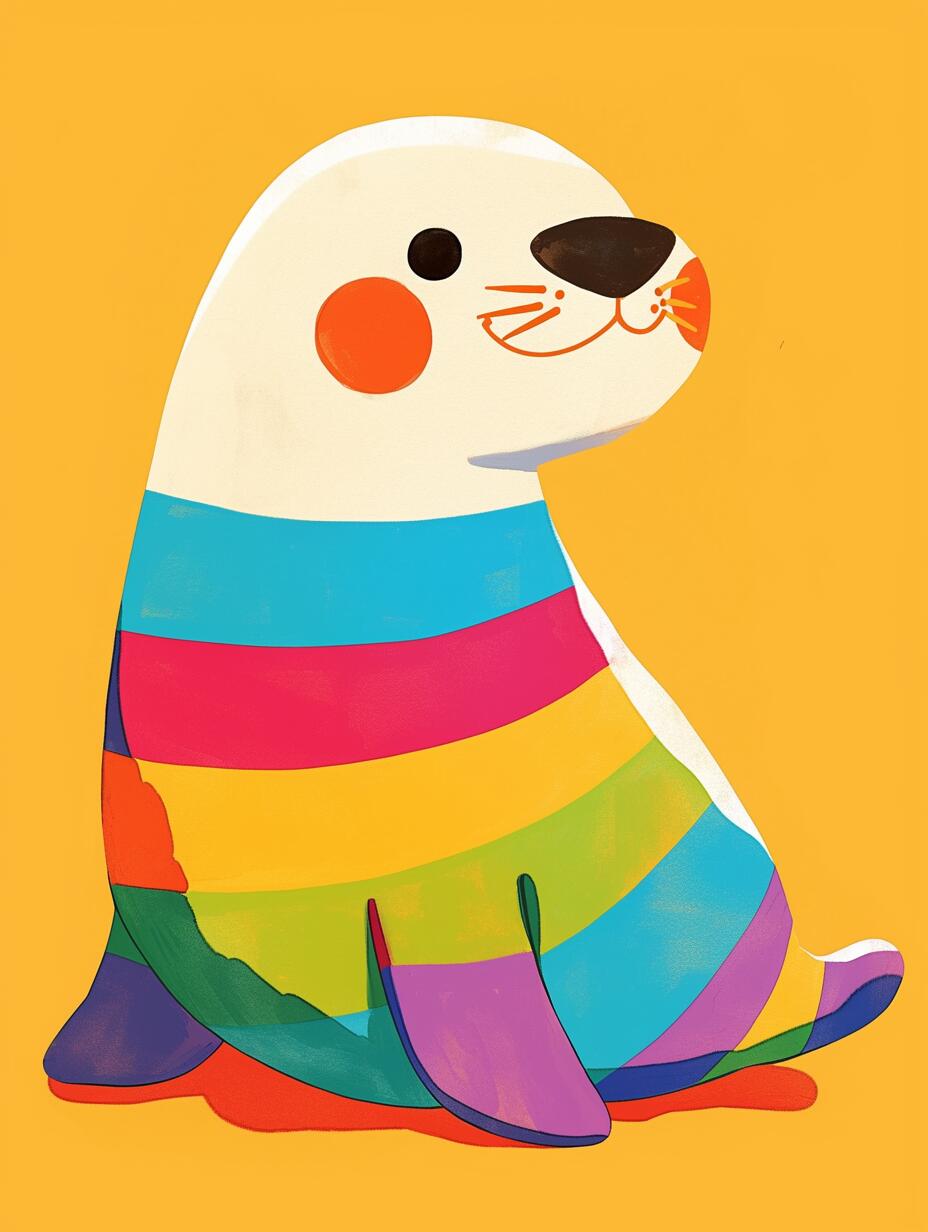 Joyful Seal - Paint By Numbers