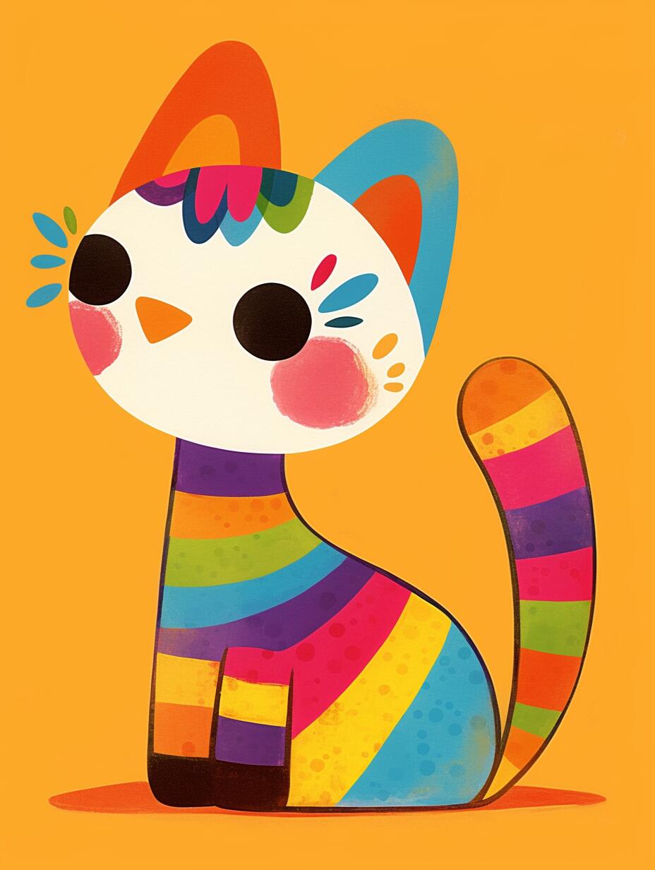 Prism Kitty - Paint By Numbers