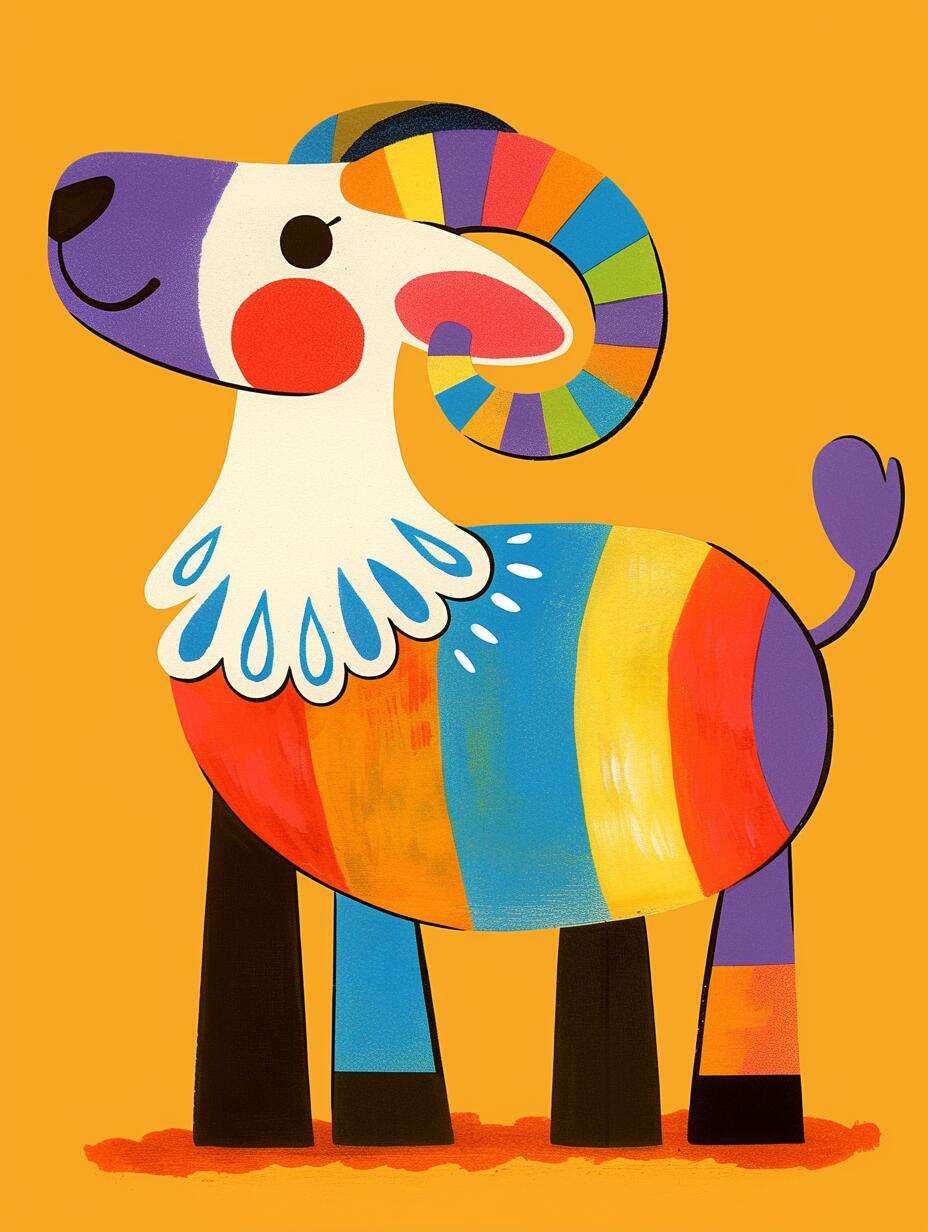 Rainbow Horn - Paint By Numbers