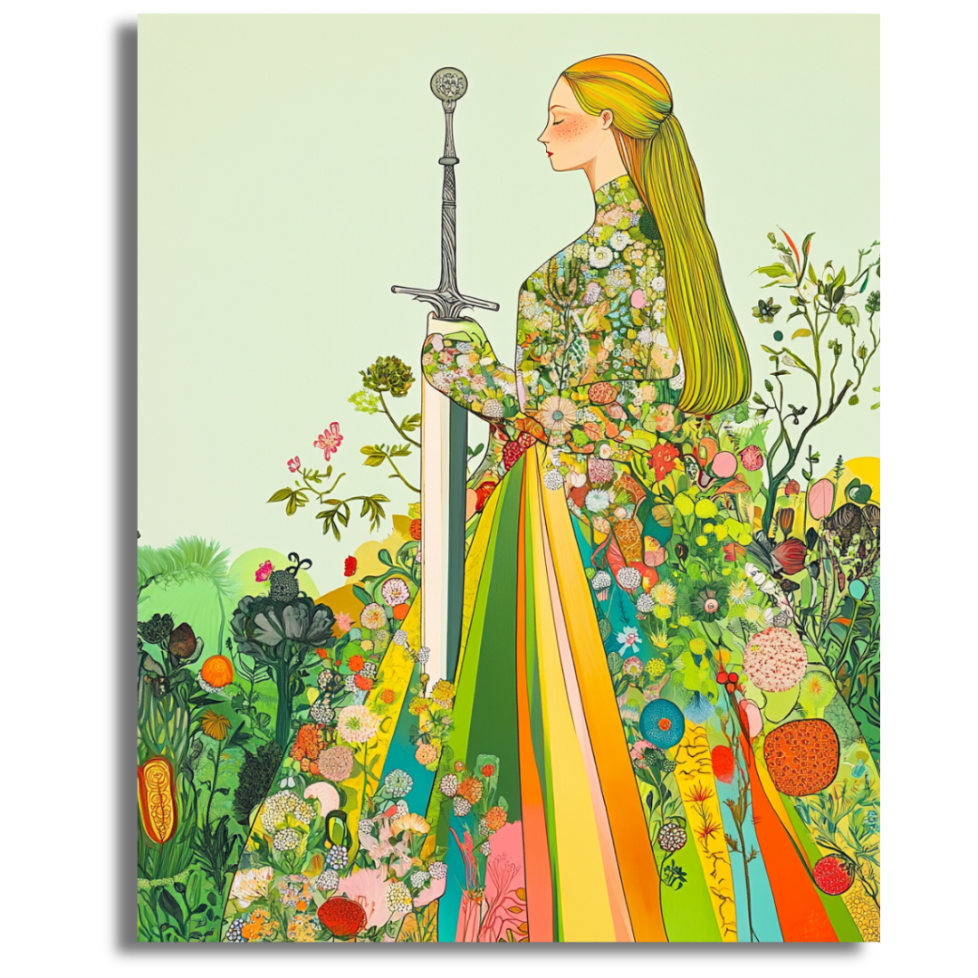 Floral Warrior - Paint By Numbers