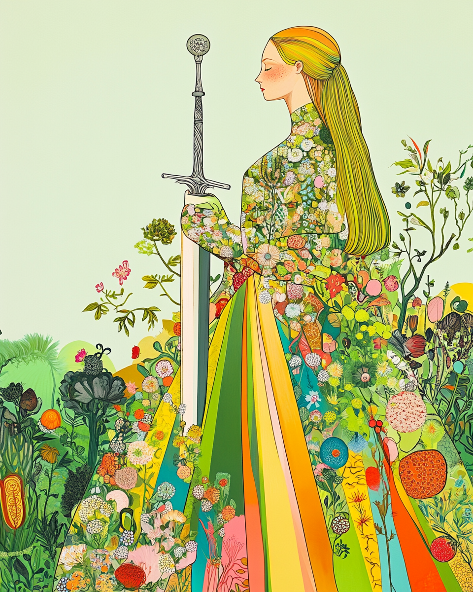Floral Warrior - Paint By Numbers
