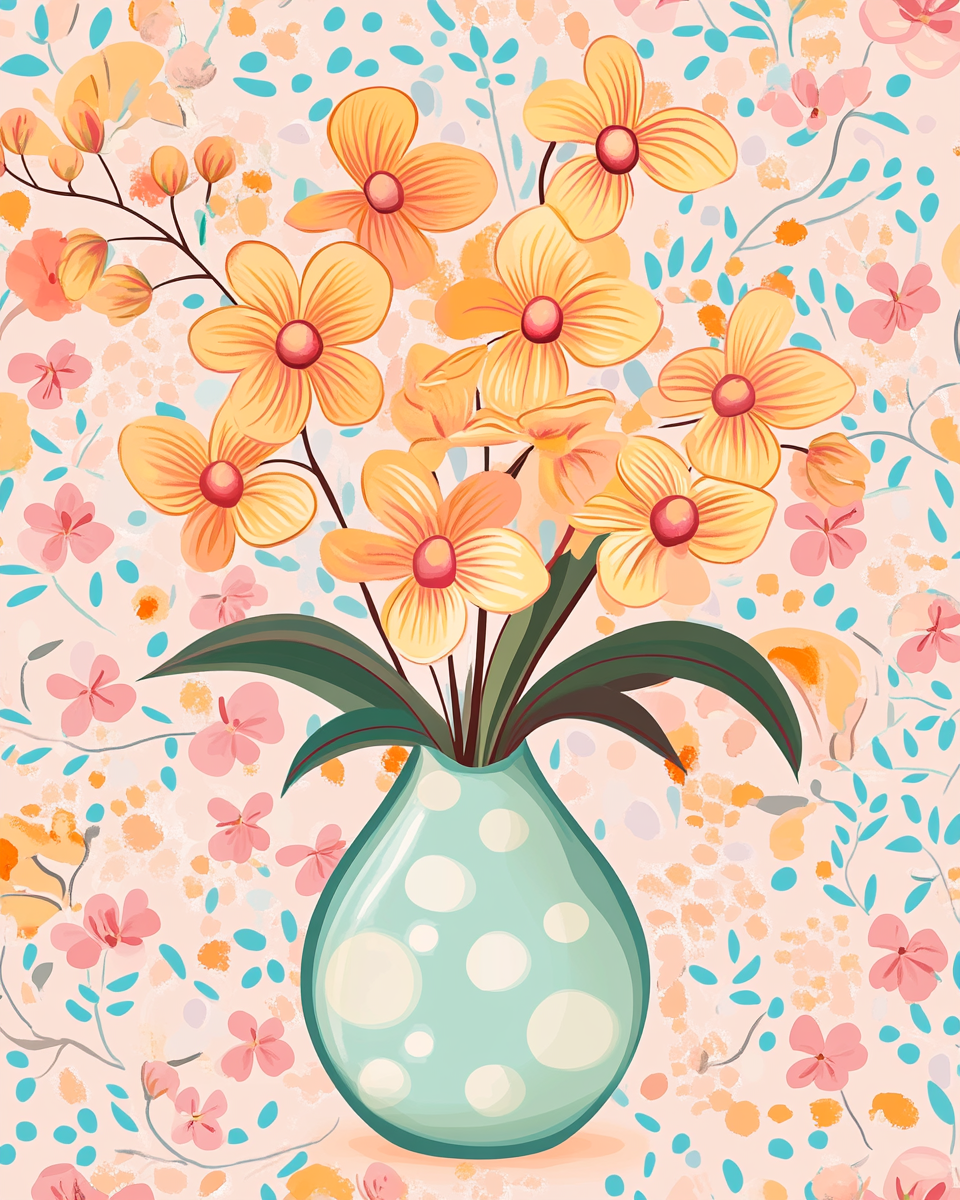 Whimsy Vase - Paint By Numbers