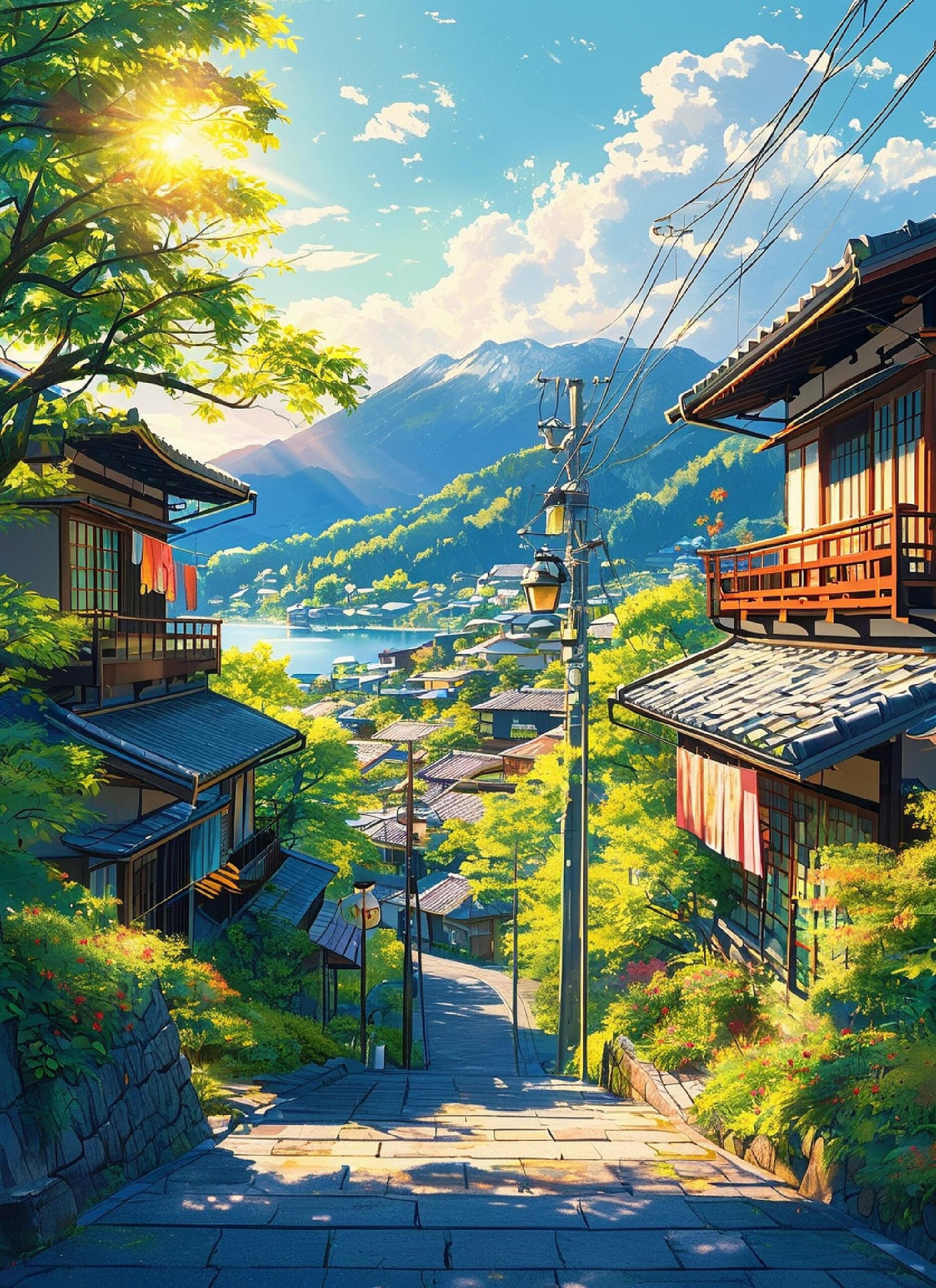 Sun-Kissed Path - Paint By Numbers