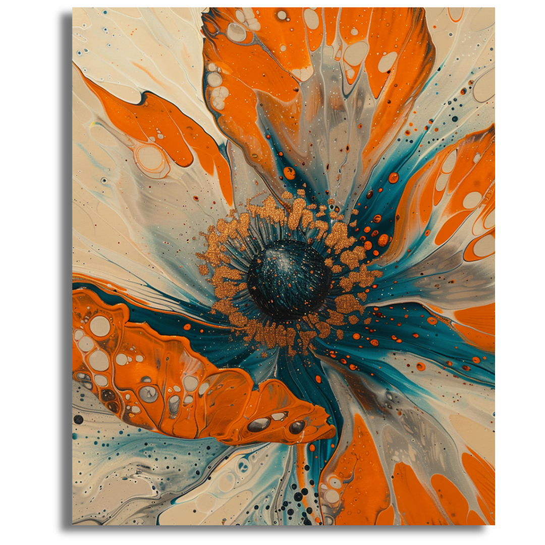 Fiery Petals - Paint By Numbers