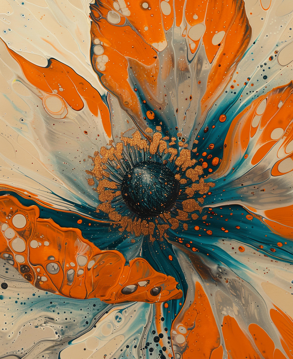Fiery Petals - Paint By Numbers