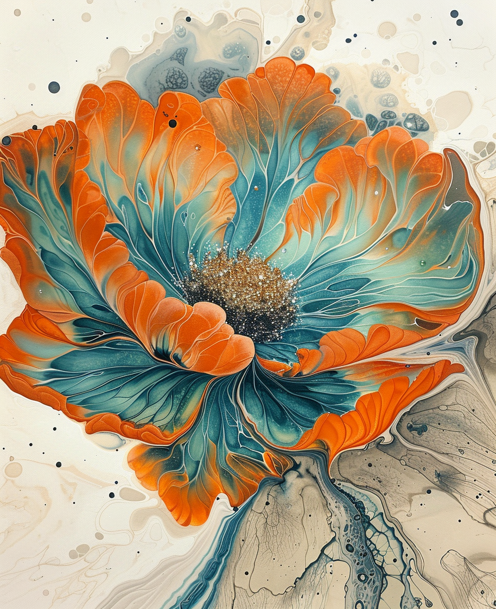 Radiant Blossom - Paint By Numbers