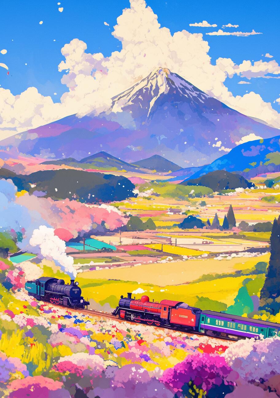 Blossom Express - Paint By Numbers