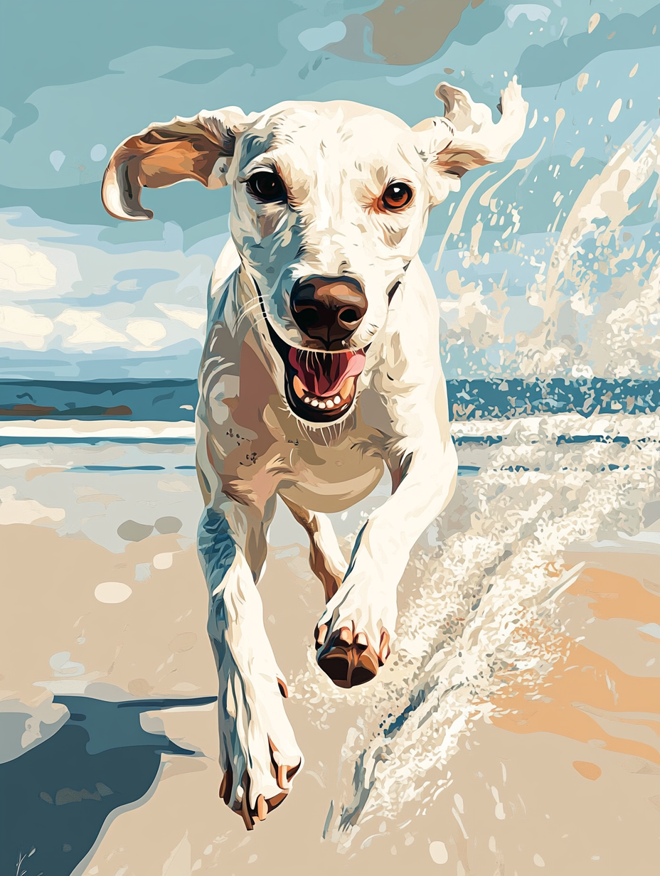 Splashy Joy- Paint By Numbers