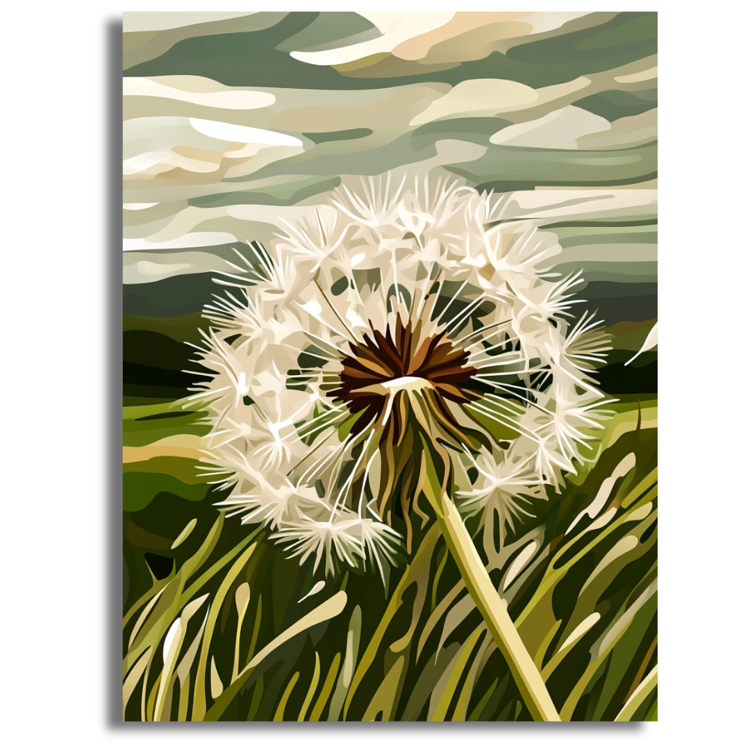 Dandelion Sky- Paint By Numbers