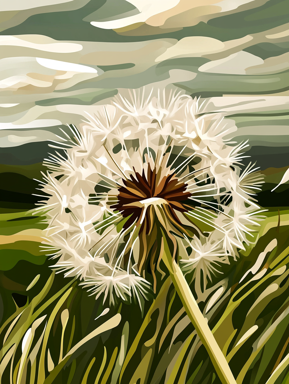 Dandelion Sky- Paint By Numbers