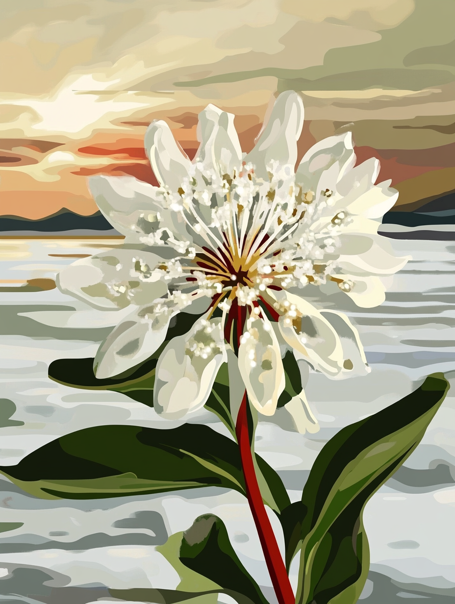 Winter Petal- Paint By Numbers
