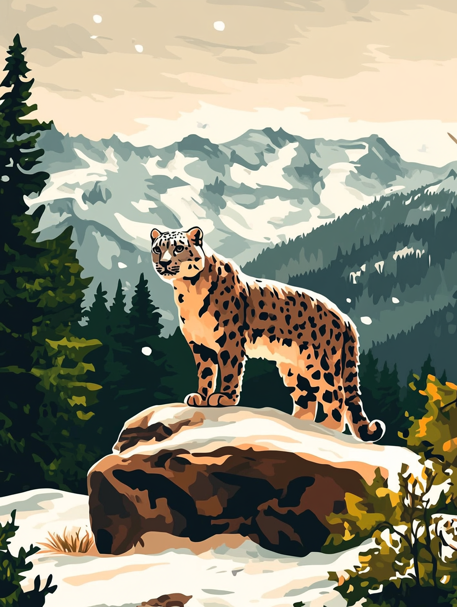 Snow Monarch- Paint By Numbers