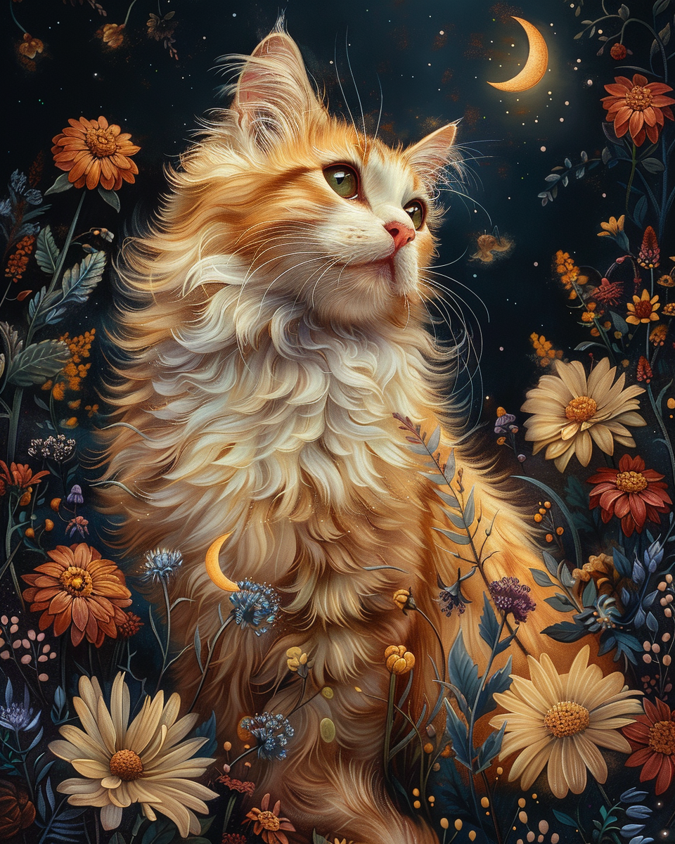 Celestial Whiskers- Paint By Numbers