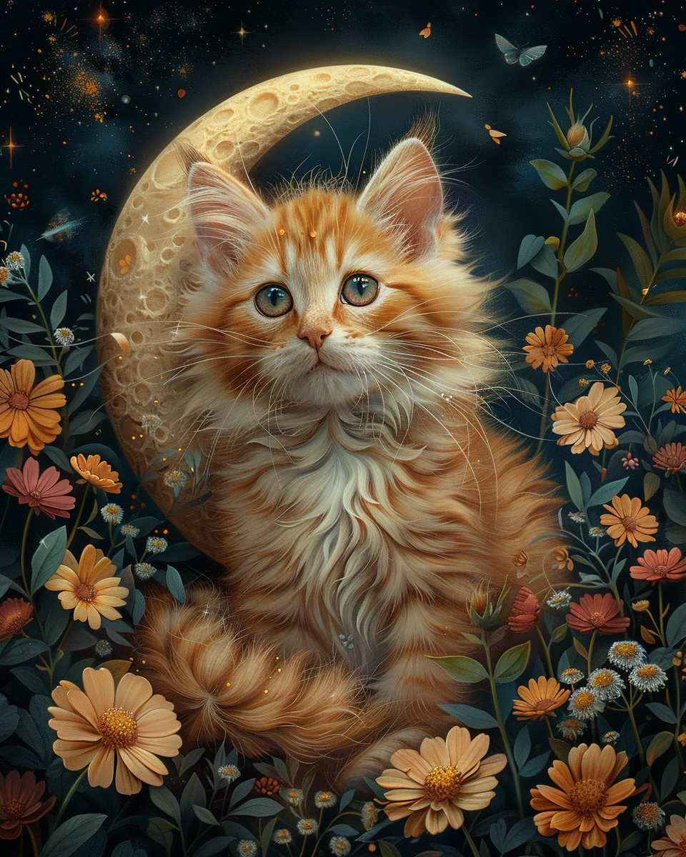 Starlight Whiskers- Paint By Numbers
