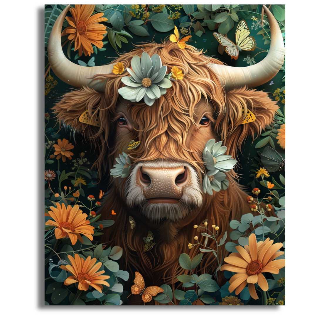 Petals and Horns- Paint By Numbers