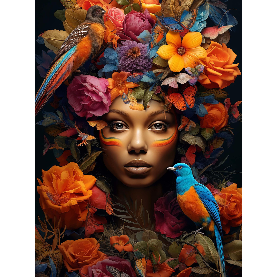 Floral Serenade- Paint By Numbers