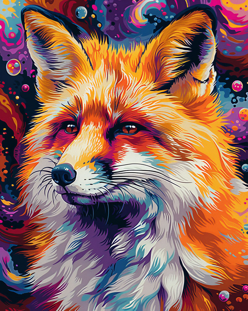Cosmic Fox - Paint By Numbers
