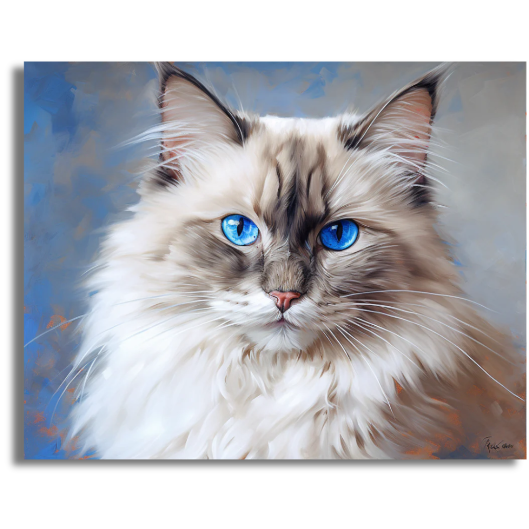 Azure Gaze- Paint By Numbers