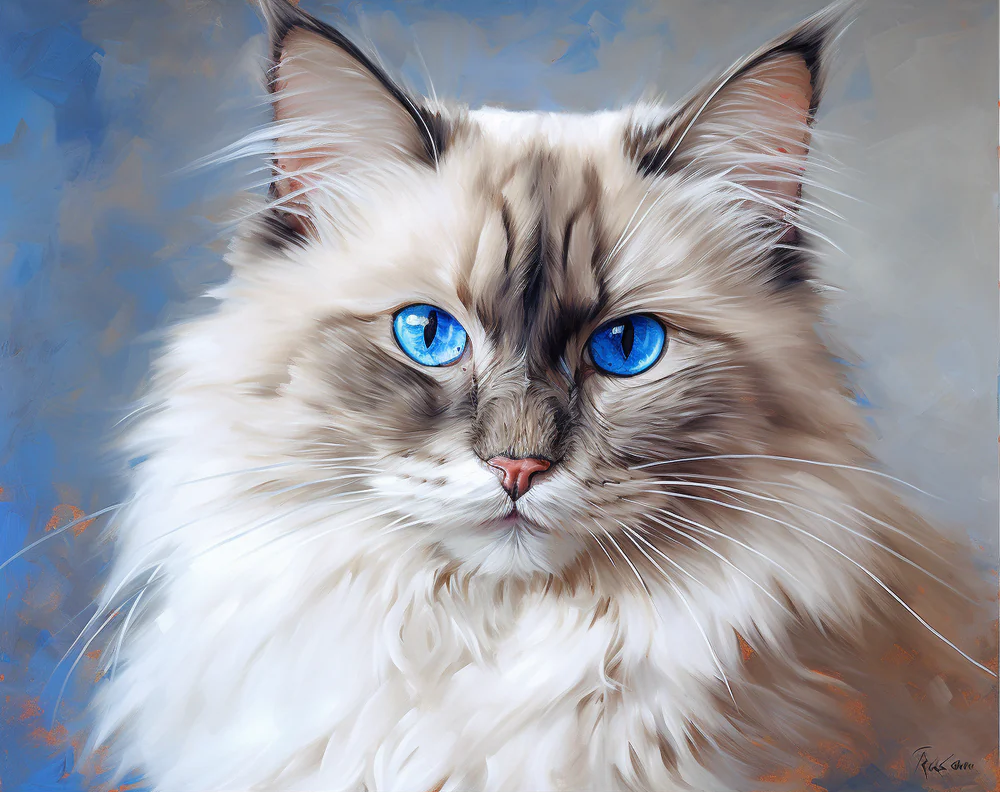 Azure Gaze- Paint By Numbers